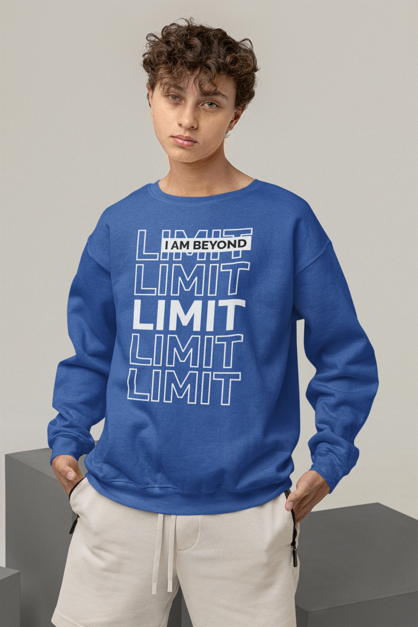 Youth  - I'm Beyond Limit - Crewneck Sweatshirt - Cozy Adventure Wear